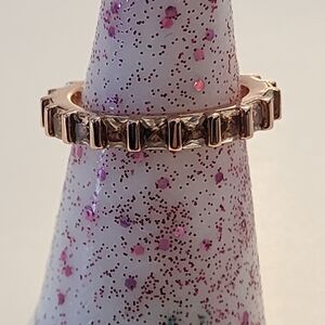 Bomb Party RBP6699 Electric Soul LC Yellow Topaz Rose Gold Plated Ring Sz 7 NEW